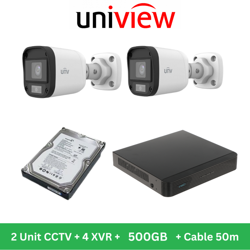 2MP Uniview 2 CCTV Package