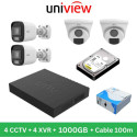 2MP Uniview 4 CCTV Package