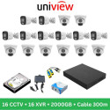 2MP Uniview 16 CCTV Package