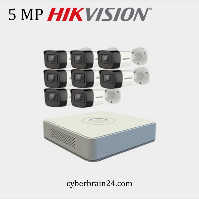 5MP Hikvision 8 CCTV Package with DVR