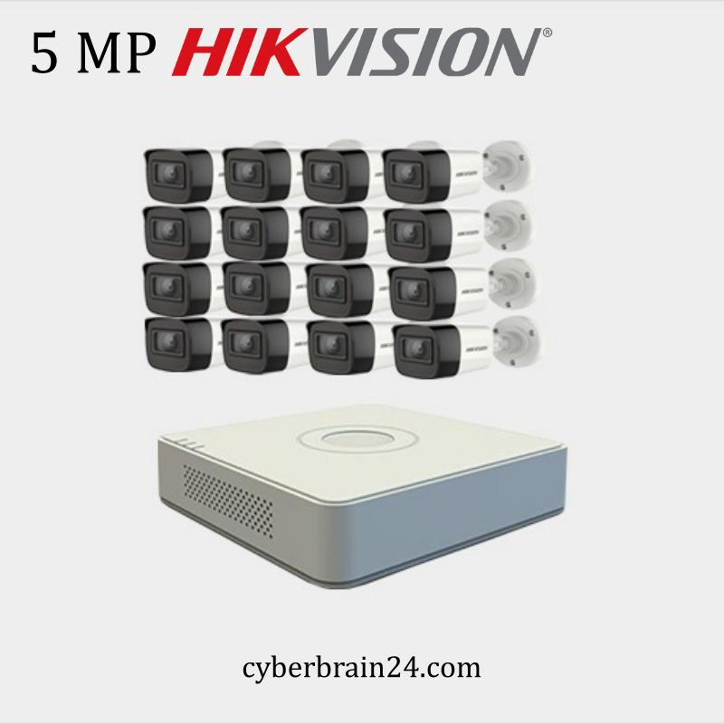 5MP Hikvision 16 CCTV Package with DVR